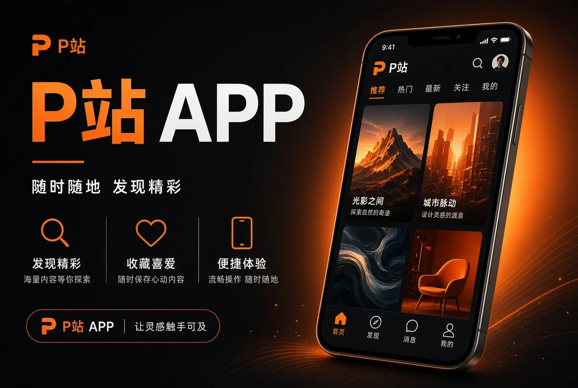 P站APP移动端服务画面