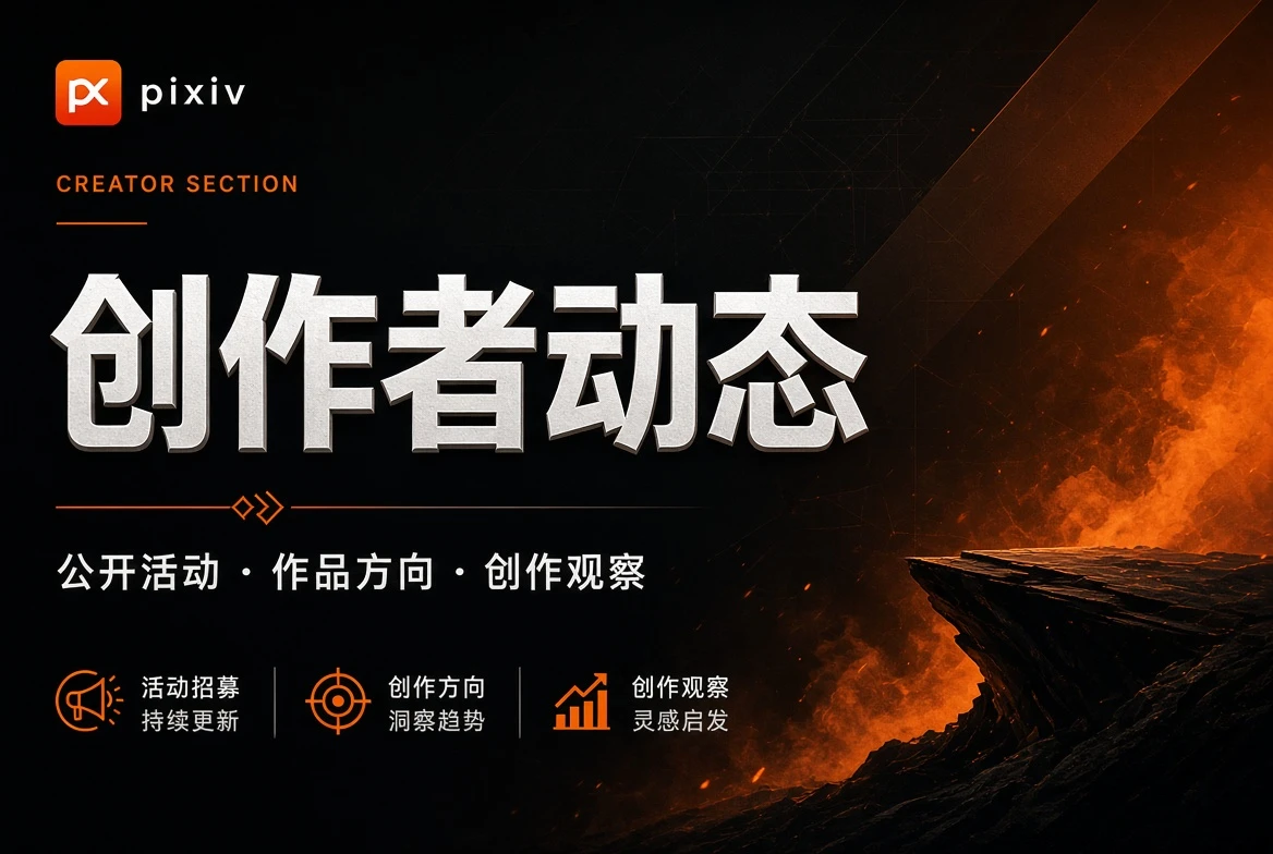 P站创作者动态内容画面
